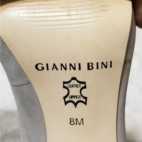 Gianni Bini grey leather heels - Picture 6 of 6